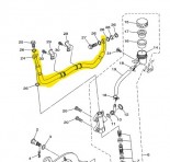 Flexível de Freio Traseiro em aeroquip - Lander XTZ250 com ou sem abs (2020 em diante)    FT_XTZ250_20-